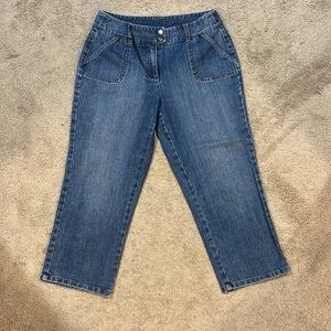 Talbots denim capri pants size 8